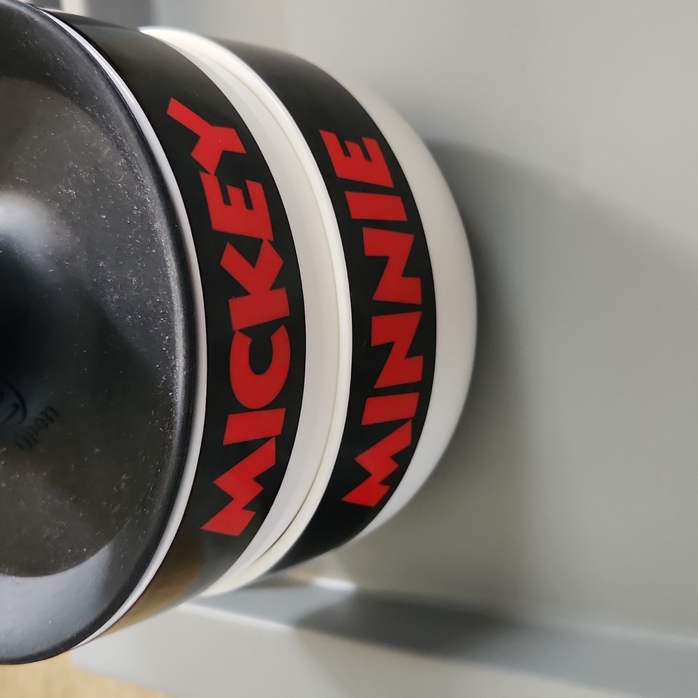 Disneyland Hong Kong Mickey and Minnie bowls.